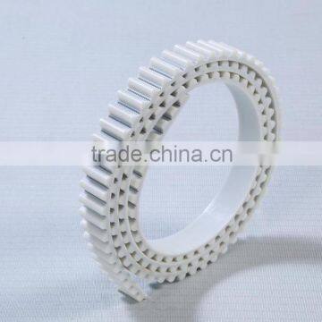 XLS 30-HTD14M-2086mm high quality open ended white pu timing transmission belt Manufacturer