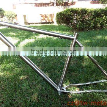 Fsahionable Titanium mountain bicycle frame customized mtb bike frame with disc brake