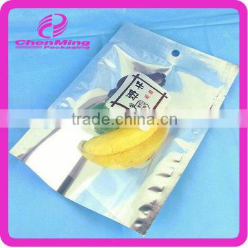 Yiwu see-through hanging plastic aluminum foil bag for food packing