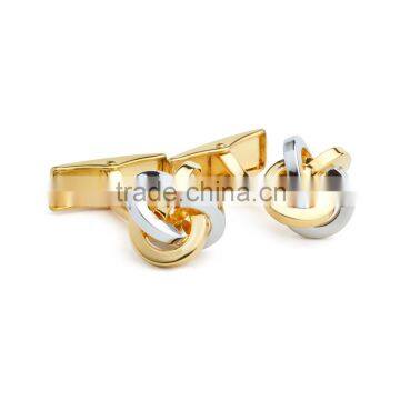 Hotsale classic stainless steel knot make custom cufflinks for men