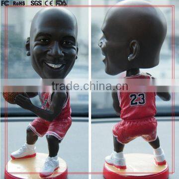 Custom human design model basketball player design bobble head toys bobblehead figure in factory price manufacturer in shenzhen