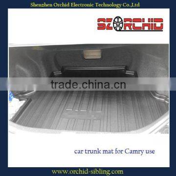 TPO material beige car trunk mat for toyota camry use