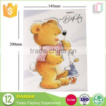2016 China oem embossing hot stamping foldable luxury art paper music greeting cards