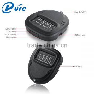 Universal car hud colorful head up display speed alarm applicable to any vehicle