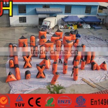 Customized 47 PCS Inflatable Laser Archery Tag Arena For Short-time Production