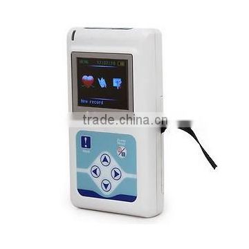 3 channel 24 hours Holter ECG System recorder with software by CE Approved