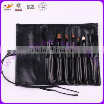 Seven-piece High-grade Goat/Nylon Brush Set With Black Cosmetic Bag photo-5