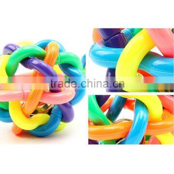 Hot Selling Promotional Pet Toys Colorful Bell Pet Ball For Dogs Dog Plastic Ball photo-6