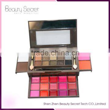 Push and Pull 34 Colors Eyeshadow Palette with Private Label Packaging for Cosmetics