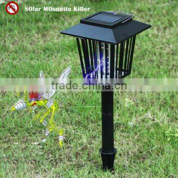 Yard Mosquito Insect Zapper Killer Bugs Repeller Solar UV LED Garden Light Lamp