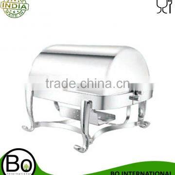 Stainless Steel Victoria Rectangular Roll Top Chafing Dish