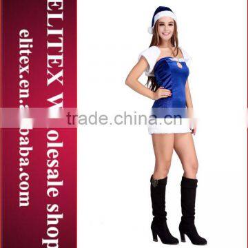 High-quality wholesale hot fashion unique woman blue christmas snowman costume