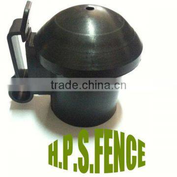 T Post topper with 2" tape insulator for electric fence