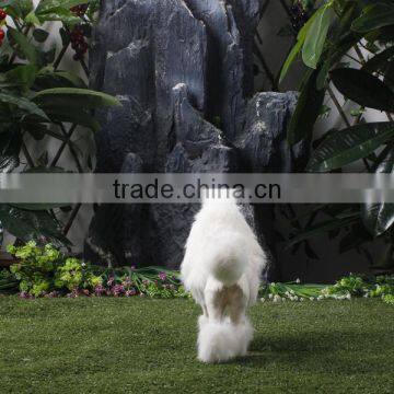 Faux Fur Artificial Puppy Dog Poodle Figurine photo-4