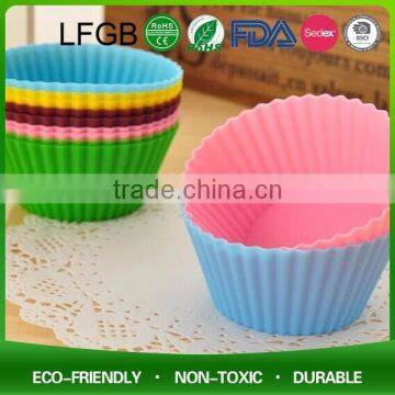 Colorful round shape silicone cake mould& cake pan