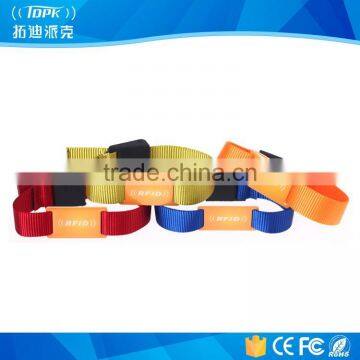 Fancy professional tk4100 rfid nylon bracelet