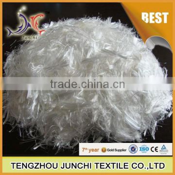 100% Polypropylene 3mm/12mm/15mm/20mm pp concrete fiber made in China