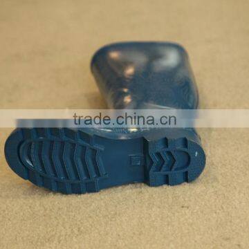 2017 Ladies New Design Blue Rubber Rain Boots photo-2