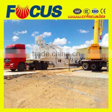 ISO Certified 50~60m3/H Mobile Concrete Batching Plant, Trailer Concrete Plant photo-5