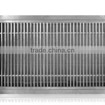 Stainless Steel Linear Type Door Hinge Grill With Filter