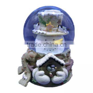 Custom Resin Cute Snowman Christmas snow globe
