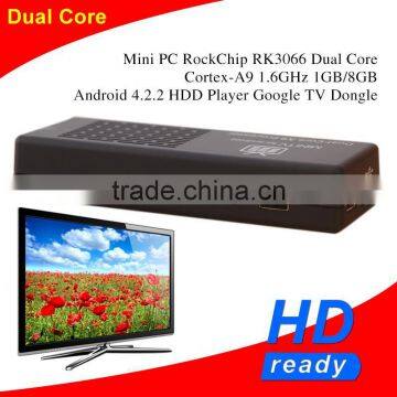 2014 MK808C Android 4.2 Mini PC RockChip RK3066 Dual Core Cortex-A9 1.6GHz 1GB / 8GB Android 4.2.2 Google TV Dongle Stick