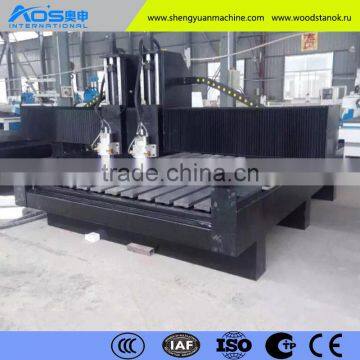 Two Header Stone Engraving Machine CNC stone Machine With DSP Control System