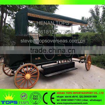 HENAN TOPS Park Horse Carriage MC-13 for Sale Tourist Car photo-3