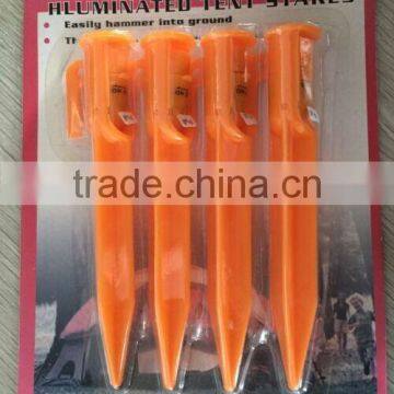 Excellent Quality Agricultural Plastic Tent Pegs/8 Inch 20cm Plastic Led Electric Lawn Stake Light/led Tent Peg Lihgt/tent Part photo-3