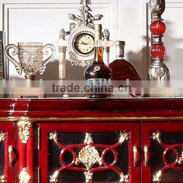 European Fashionable Living Room TV Cabinet, Wood Carved With Gold Leaf TV Stand (BF01-ML037) photo-2