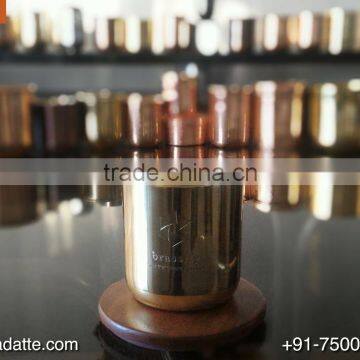 Best seller candle jar logo engraving copper candle cup