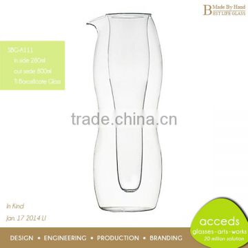 Handmade High Quality Pyrex Glass Juice Jug