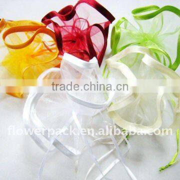 different colors wedding sweet organza bag