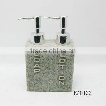 Resin double soap dispenser for home and hotel