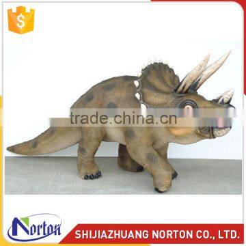 Life Size Brown Resin Juvenile Dinosaur Sculpture For Sale NTRS-117LI