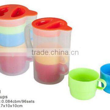 6pcs plastic water Cup water bottle set