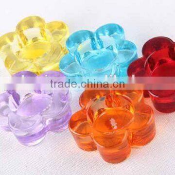 Flower /star design glass candle holder