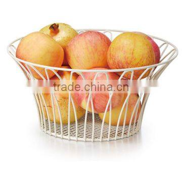 China Factory Fashion Design Storage Metal Wire Fruit Basket