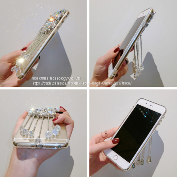 Crystal Diamond Cell Phone Cover Silicone Mobile Phone Cases for IPhone7/7Plus/6/6s/6plus/6splus Soft Tpu Shell Housing photo-4