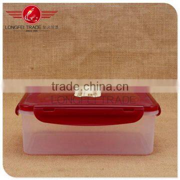 Hot Selling Rectangle Red Plastic Storage Box Set/Stackable Preserving Box photo-2