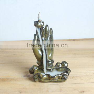 Home Decor Burner Buddhism Hand Backflow Incense Burner photo-4