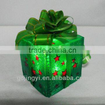 transparent led decorative christmas gift box wholesale