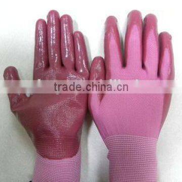 Sunnyhope Very Safety Colored Pattern Nitrile Nylon Gloves photo-2