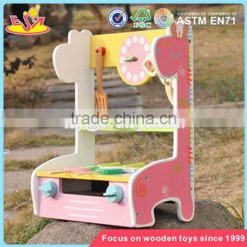 Wholesale Preschool Kids Play Barbecue Wooden Toy Bbq Set New Design Girls Wooden Toy Bbq Set W10C302 photo-6