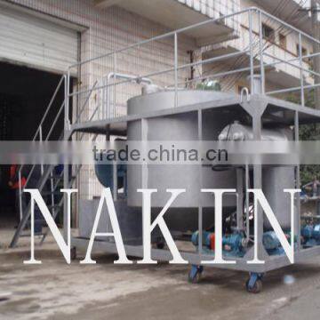 Waste engine oil regeneration, oil recycling system