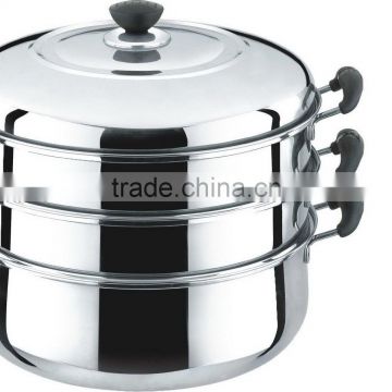 3-Layer Multi-functional Stainless Steel Steamer Pot