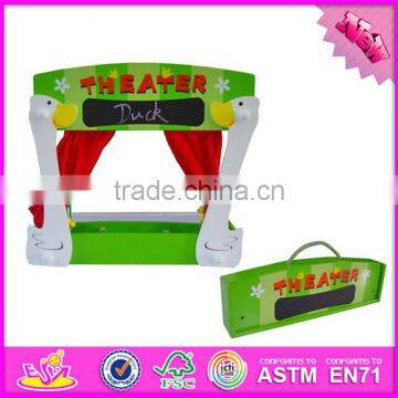 2016 New Products Tabletop Funny Wooden Puppet Stage for Kids W10D142 photo-6