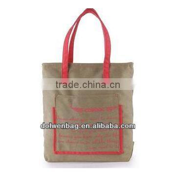 2014 promotional canvas handbag, beach bag