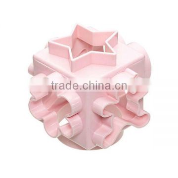 CC-7092 Custom 3D Square 6 Different Shaped Cube cookie cutter