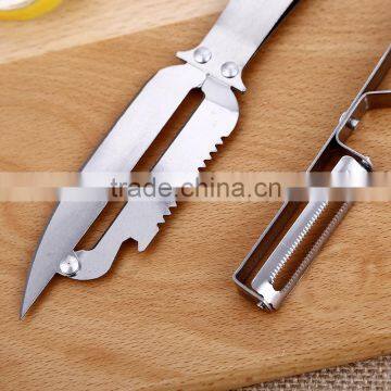 Factory Price Full Stainless Steel Teethbrush Style Multifunctional Peeler photo-5